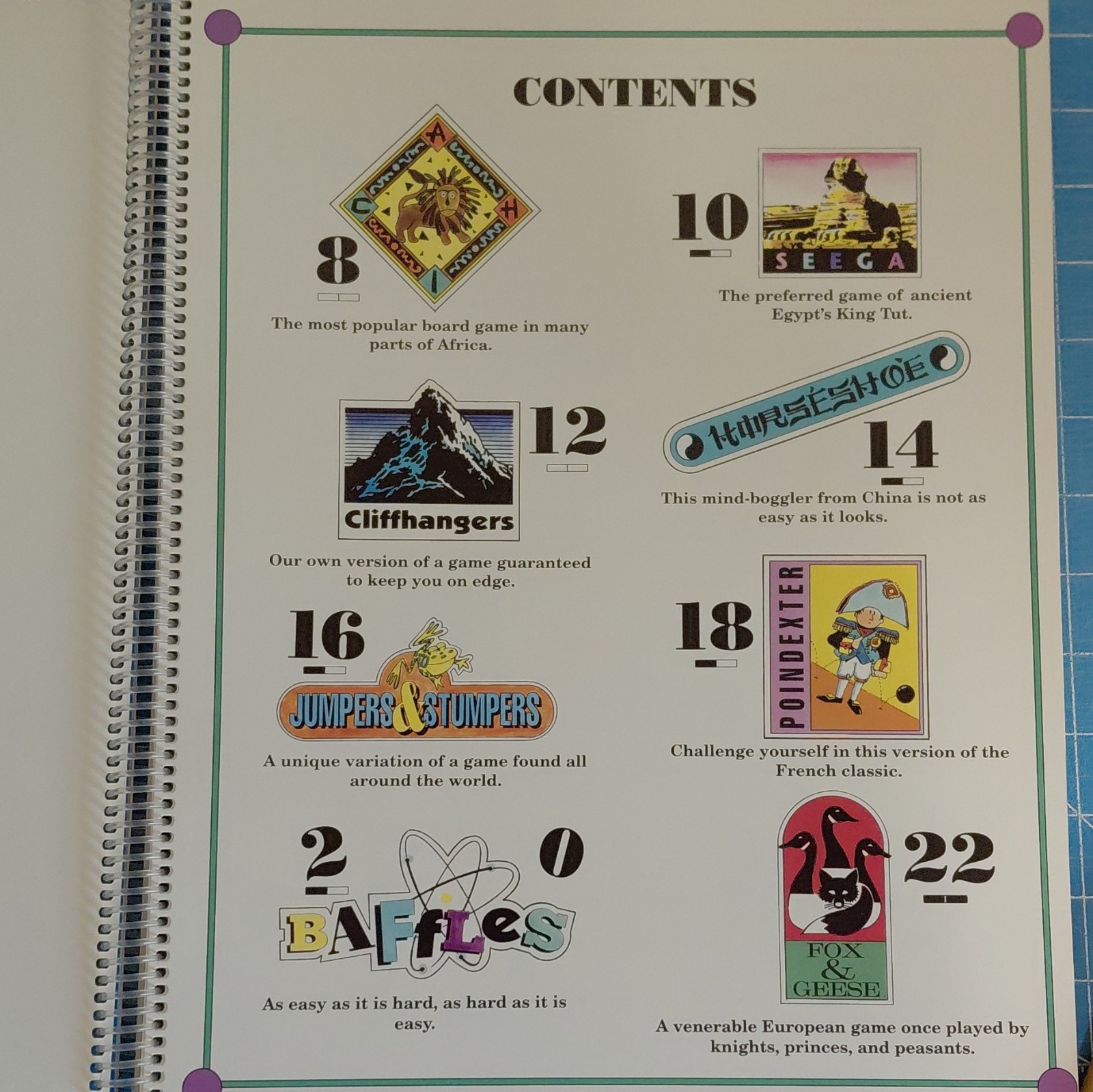 Highlights Best Board Games From Around the World Spiral Bound 1992 Ages 4-8