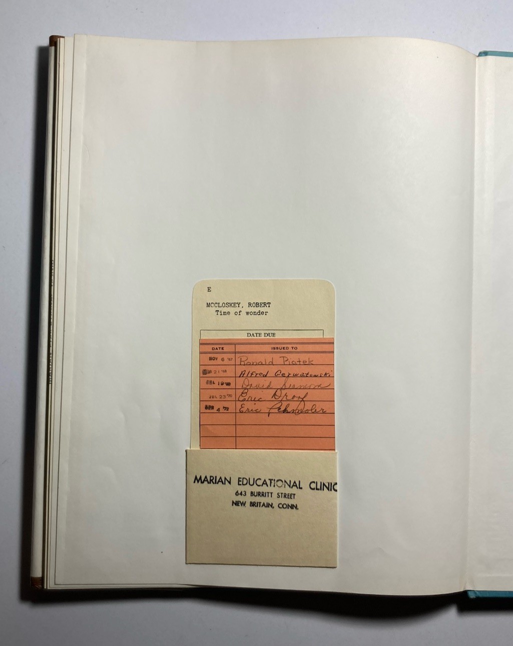 “Time of Wonder” by ROBERT MCCLOSKEY (1957 Hardcover) 4th Printing 1962 LIBRARY