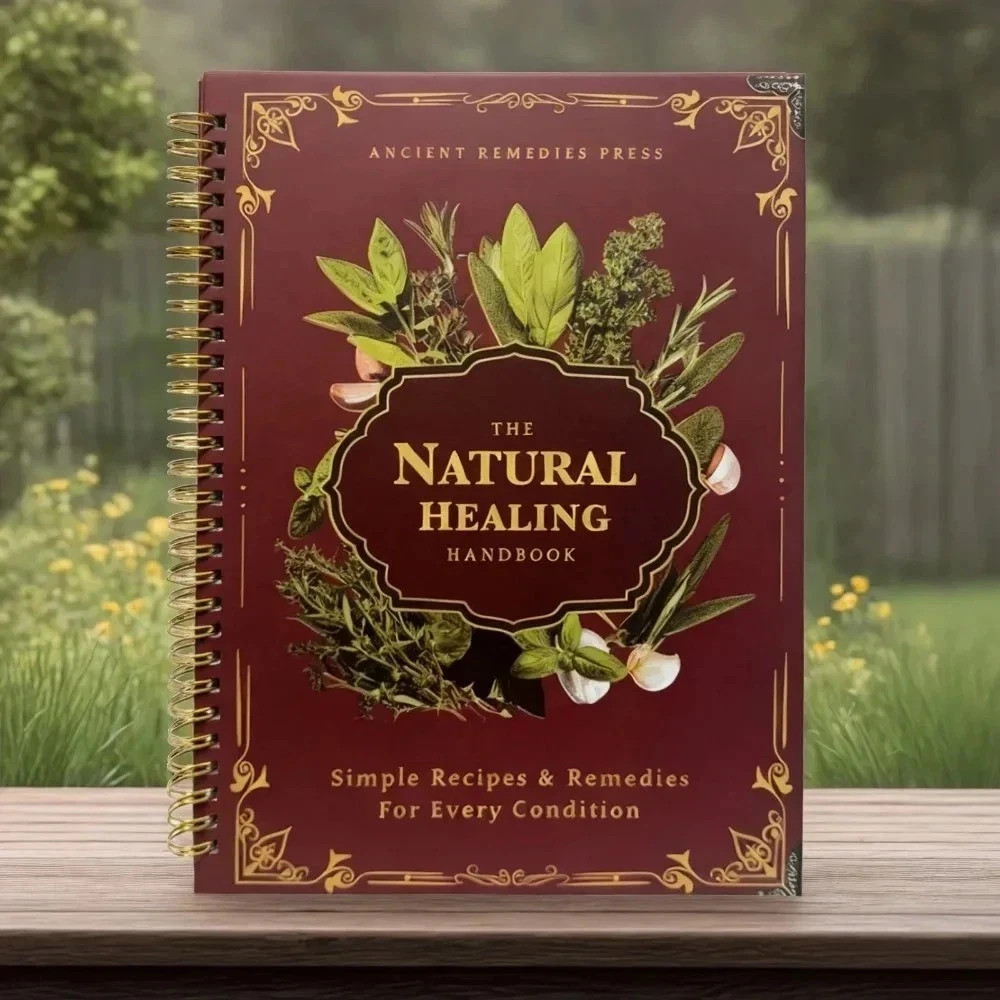The Natural Healing Handbook, Spiral-Bound Guide for Herbal Remedies USA