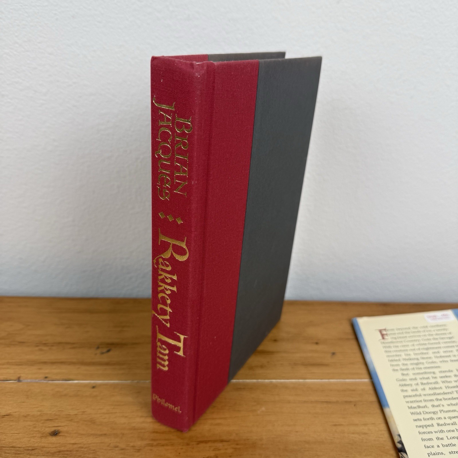 Rakkety Tam by Brian Jacques SIGNED Book 1st ed 1st print HCDJ 2004 Autograph