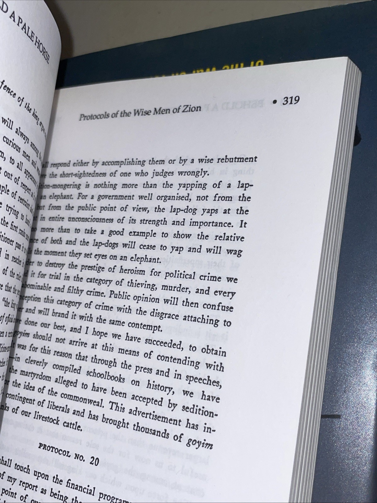 Behold a Pale Horse by William Cooper 1991 Unrevised 500p Protocols Zion CFR NWO