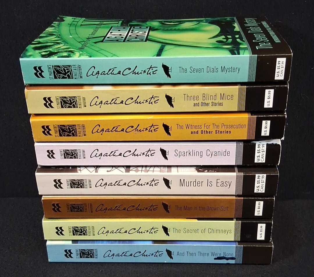 Agatha Christie Lot of 8 Paperbacks ~Murder~Mystery~Death~Short Stories