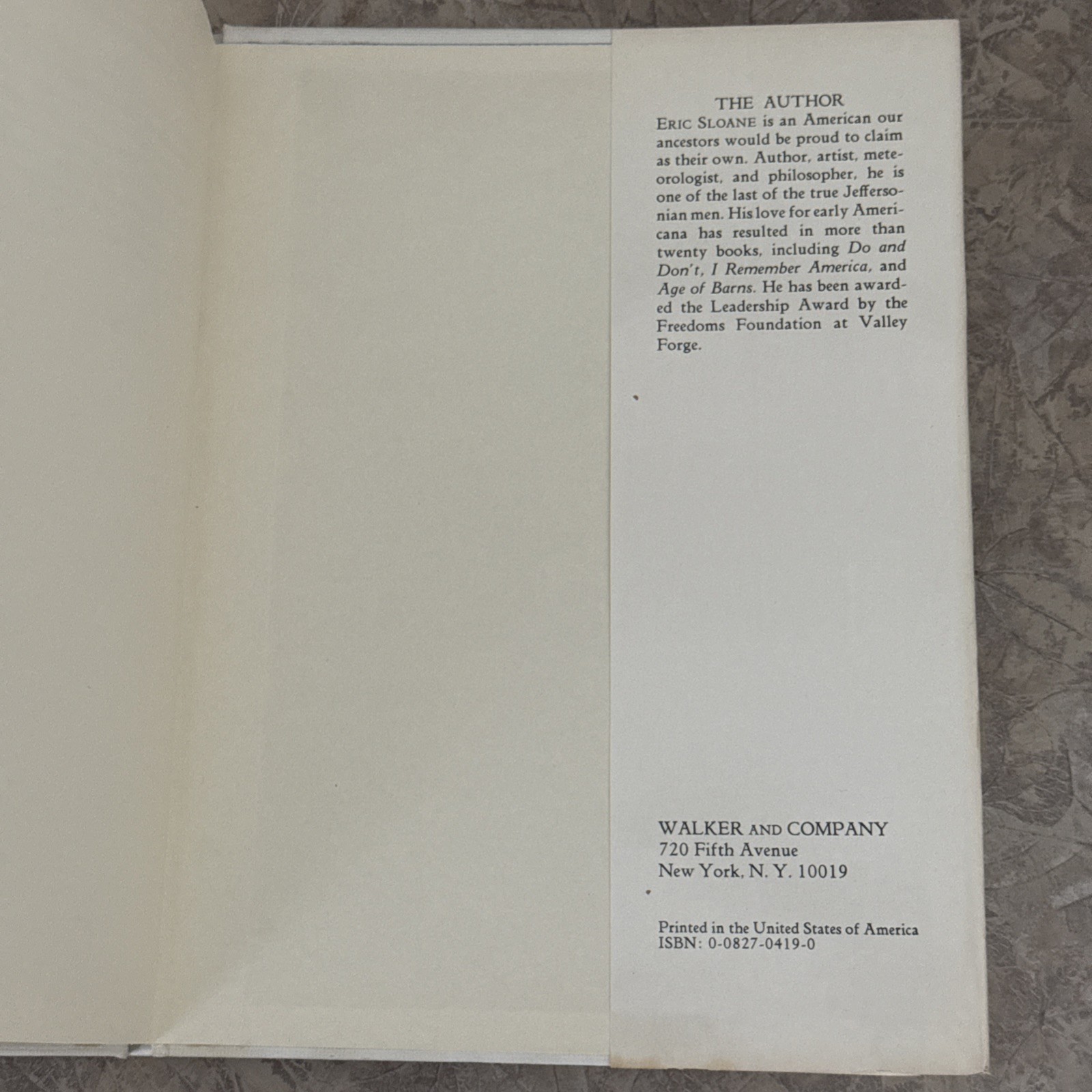 1973 1st Ed. THE SPIRITS OF ’76 Eric Sloane Hardcover DJ Bicentennial Inscribed