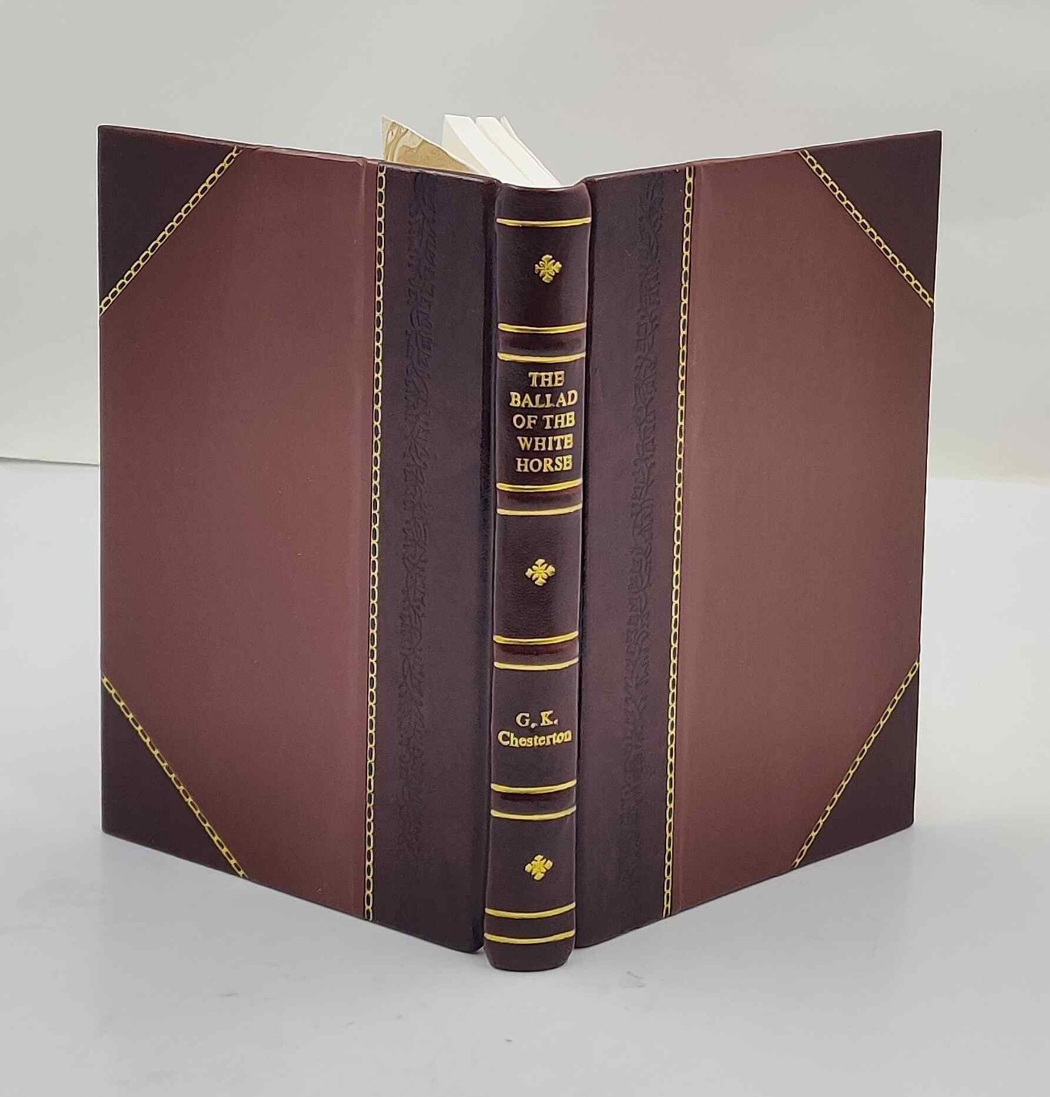 The Ballad Of The White Horse 1920 by G. K. Chesterton [Leather Crafted]