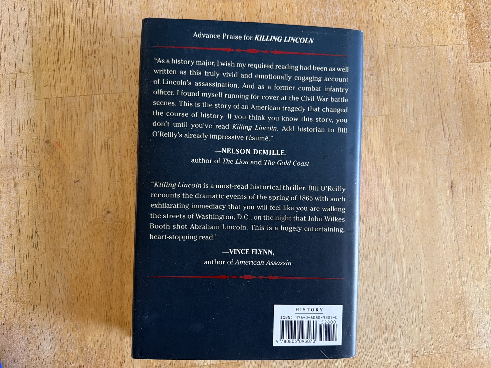 Vintage 2010s History Book, Killing Lincoln, Bill O’Reilly, Hardcover