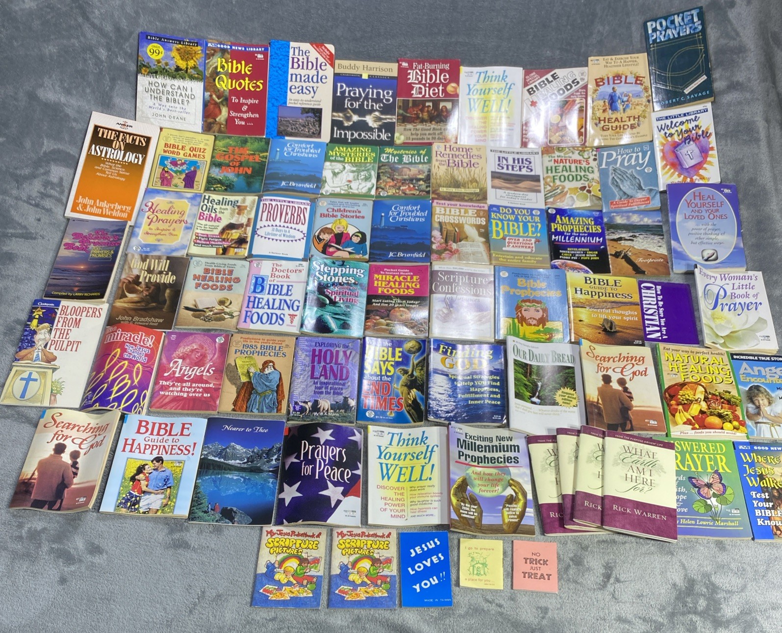 Vtg Christian Mini Book Booklet Lot Of 69 Inspirational Religious Healing Prayer