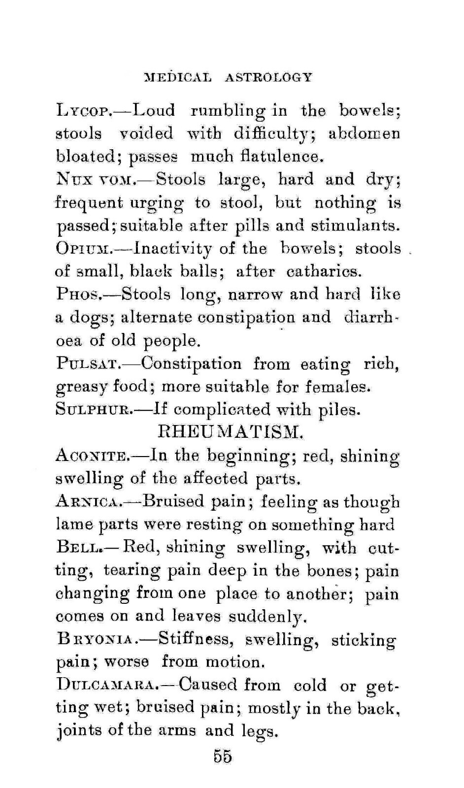 Medical Astrology “1899” 71 Pages