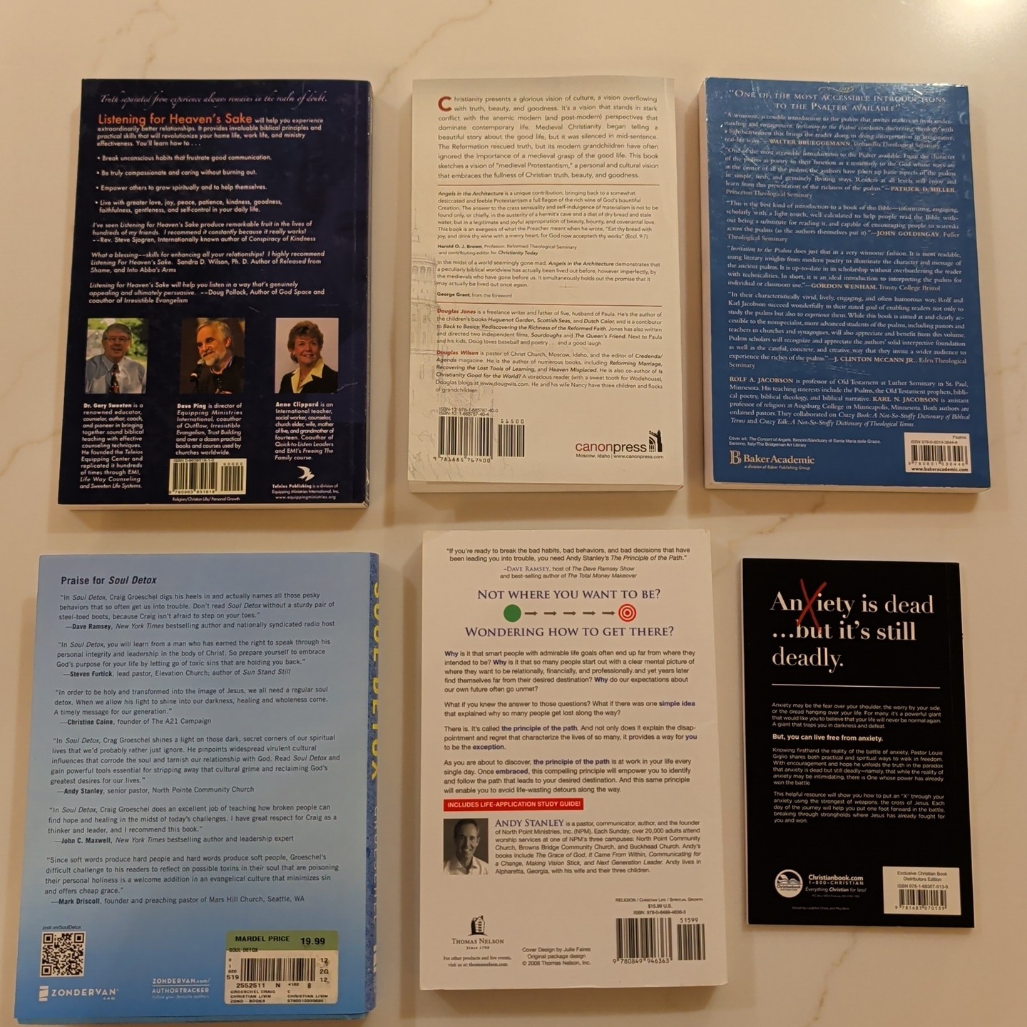 Christian Nonfiction Book Lot, 6 Titles, Educational, Self-Help