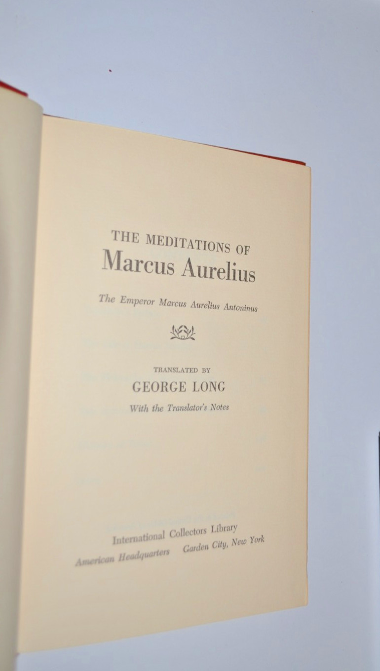 Meditations of Marcus Aurelius translated by George Long 1953 Hardback