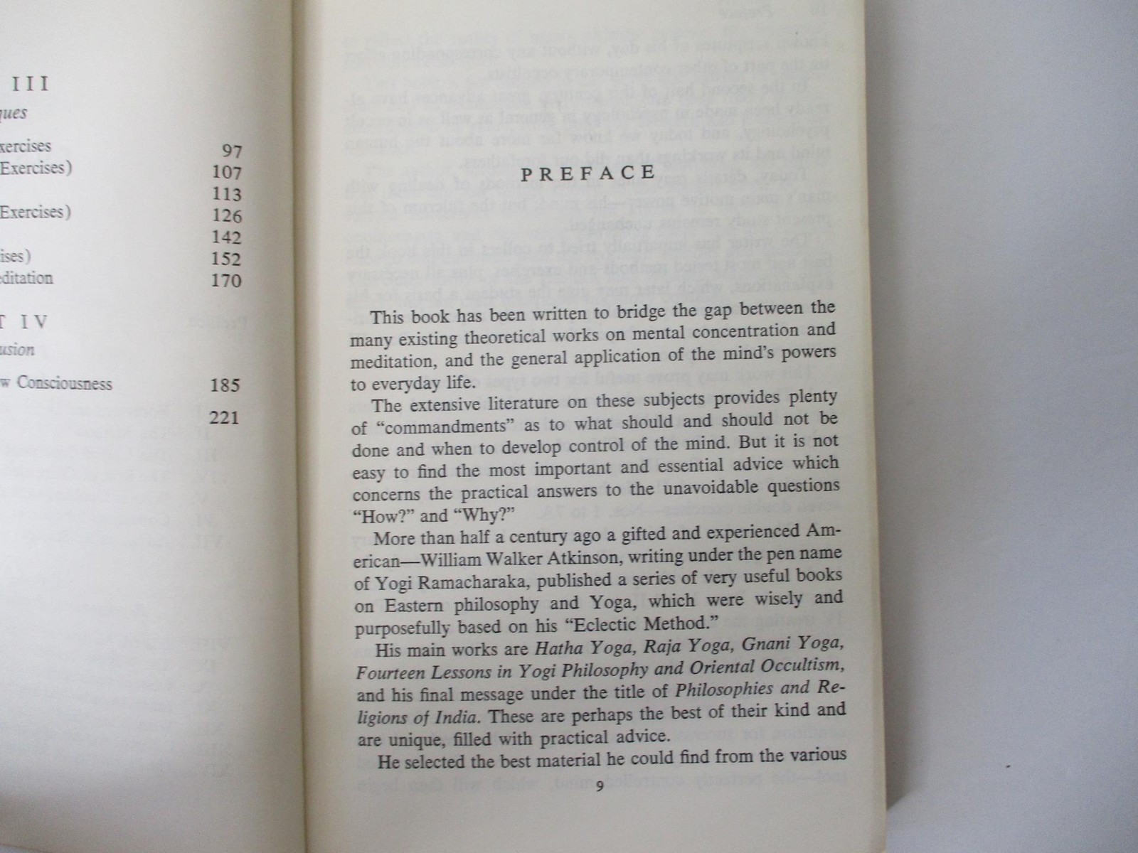 CONCENTRATION; A Guide To Mental Mastery by Mouni Sadhu (1972 P.B Book) Wilshire