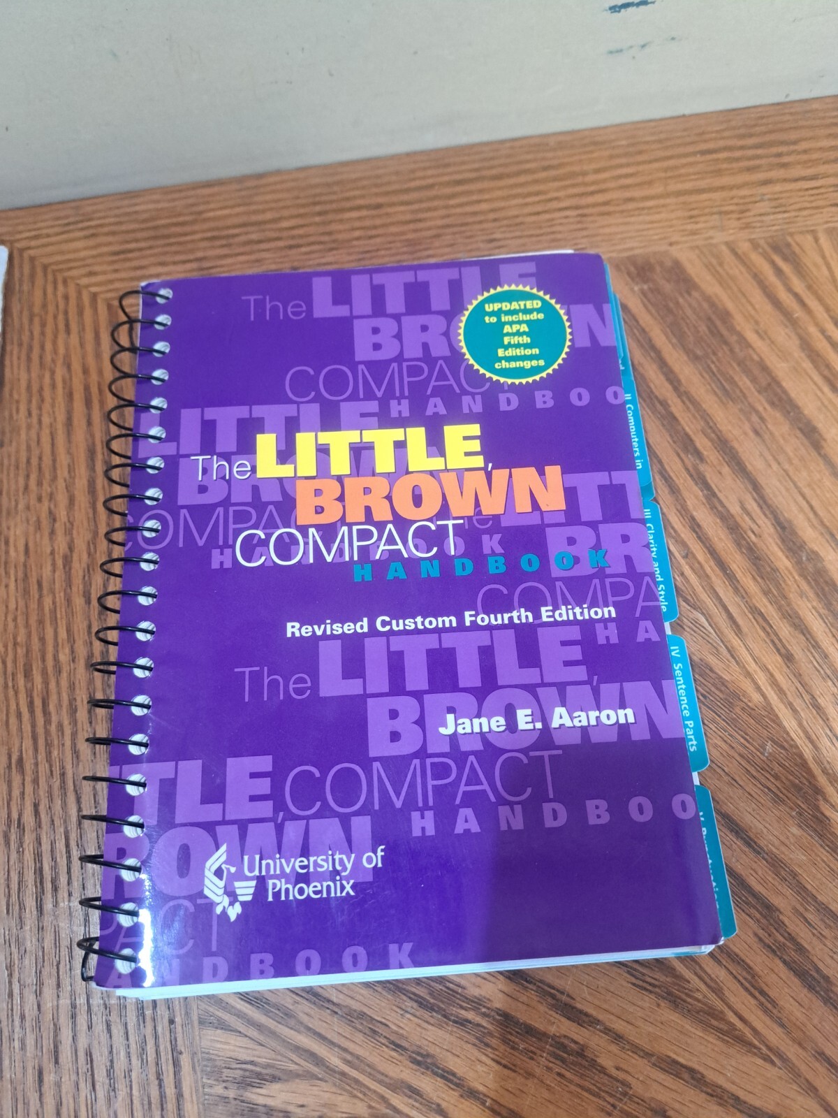 Little Brown Compact Handbook – Spiral-bound By Aaron, Jane E.