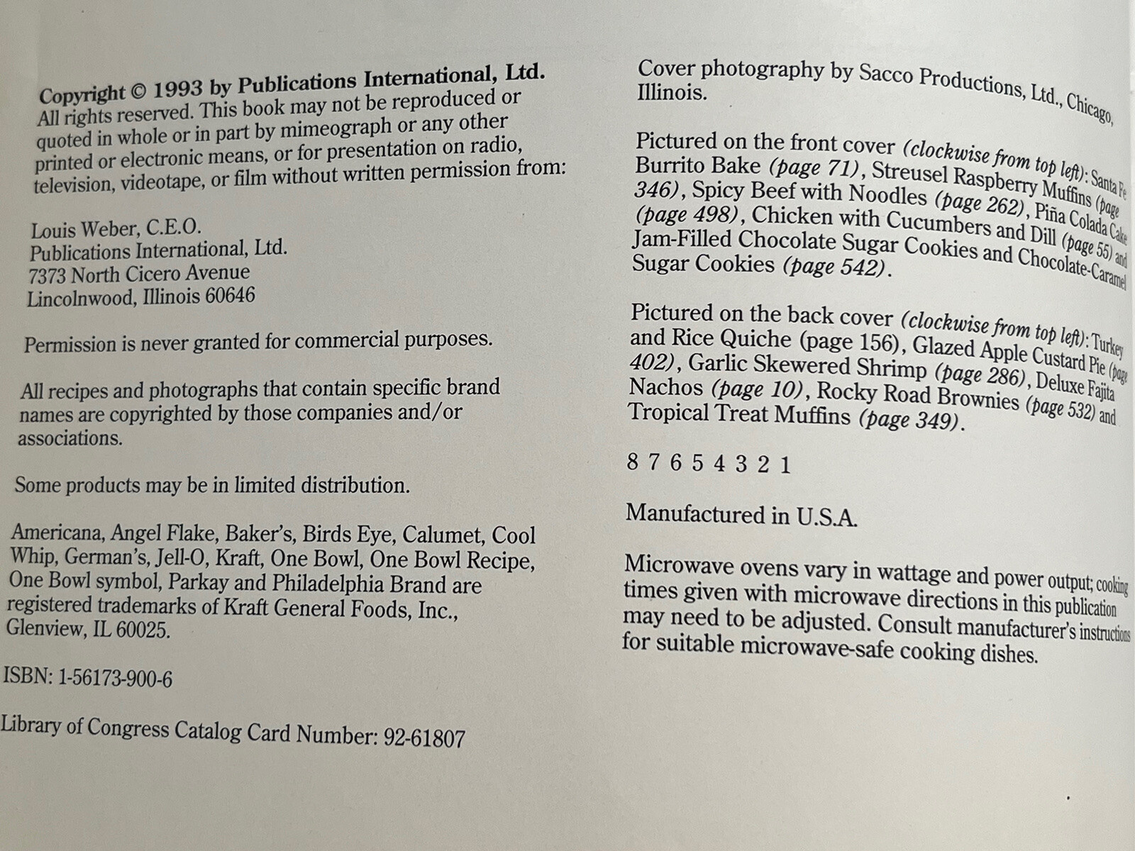Vtg. 1993 10 Cookbooks In 1 The Pleasures Of Cooking Cookbook Book 608 Pages EXC