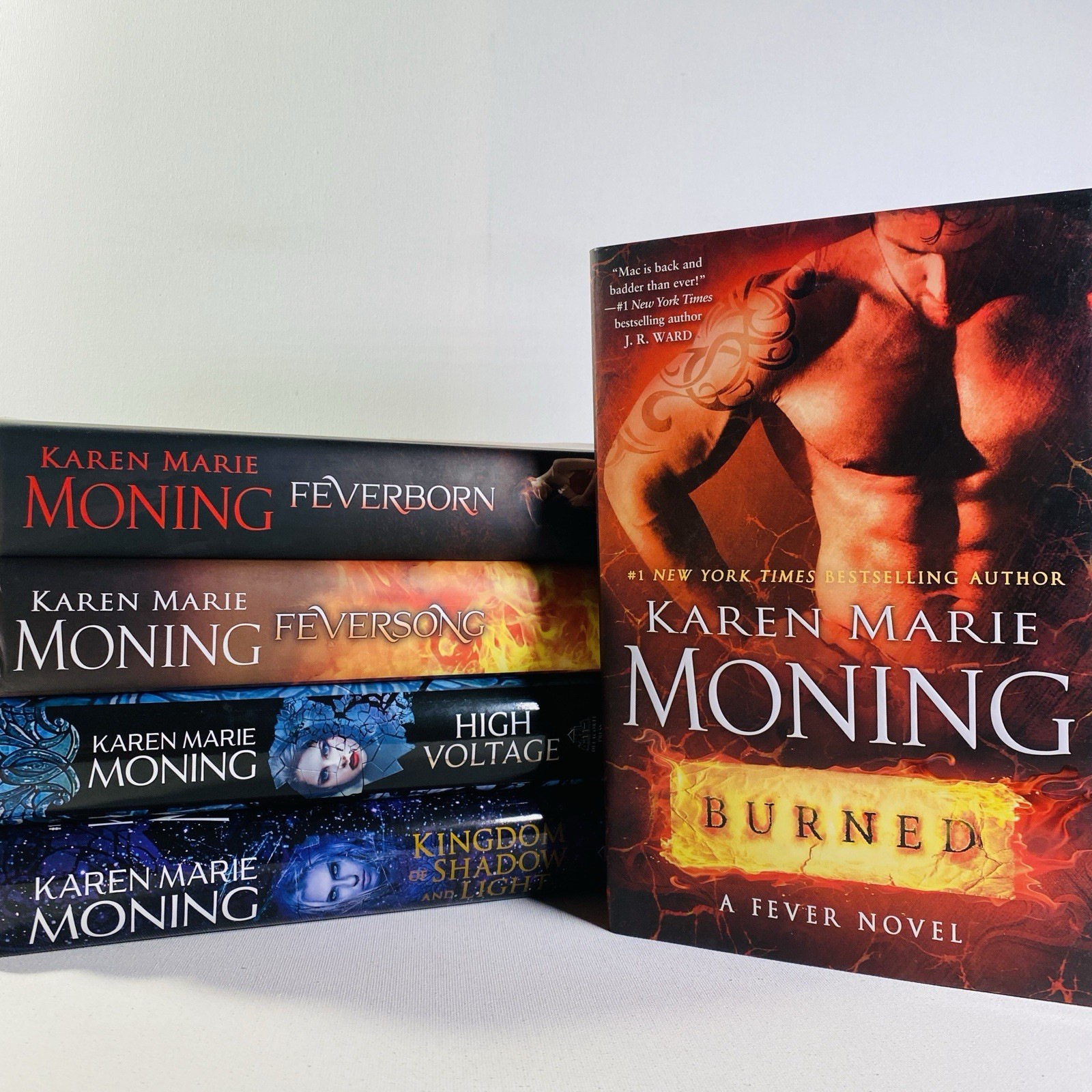 Feversong by Karen Marie Moning LOT OF 5 w/ Feverborn, Burned, High Voltage, &