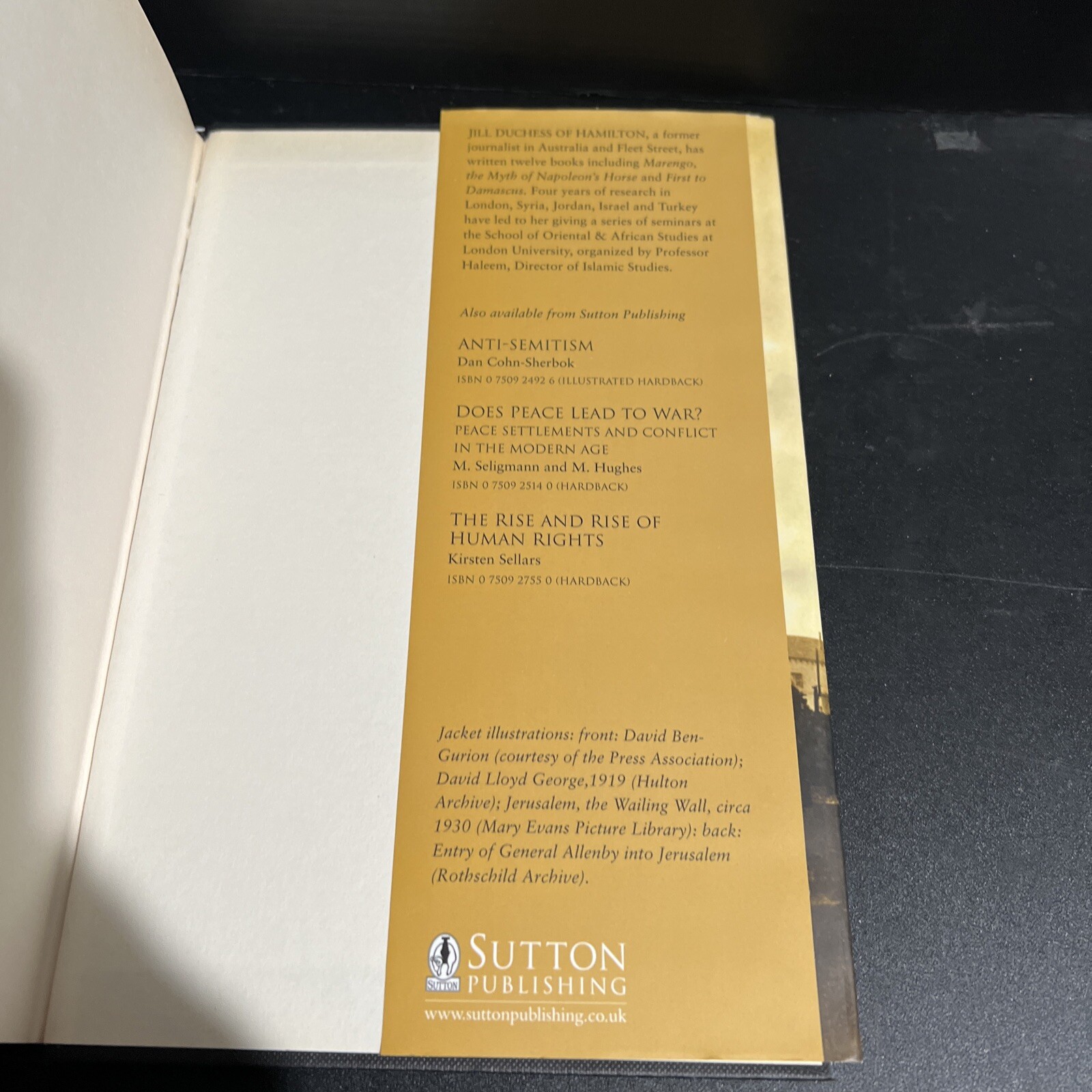 SIGNED 1st GODS, GUNS AND ISRAEL: BRITAIN… The Jews… Jill Hamilton HC DJ 2004
