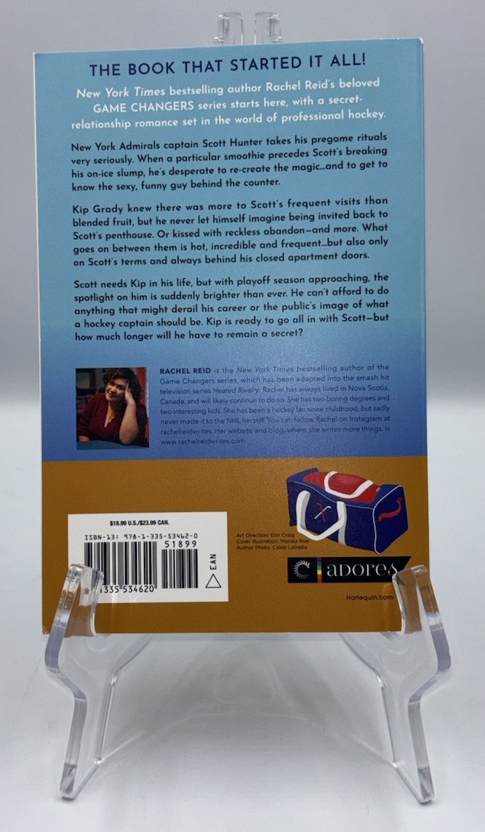 RACHEL REID GAME CHANGER SIGNED AUTOGRAPHED PAPERBACK BOOK HEATED RIVALRY HBO #1