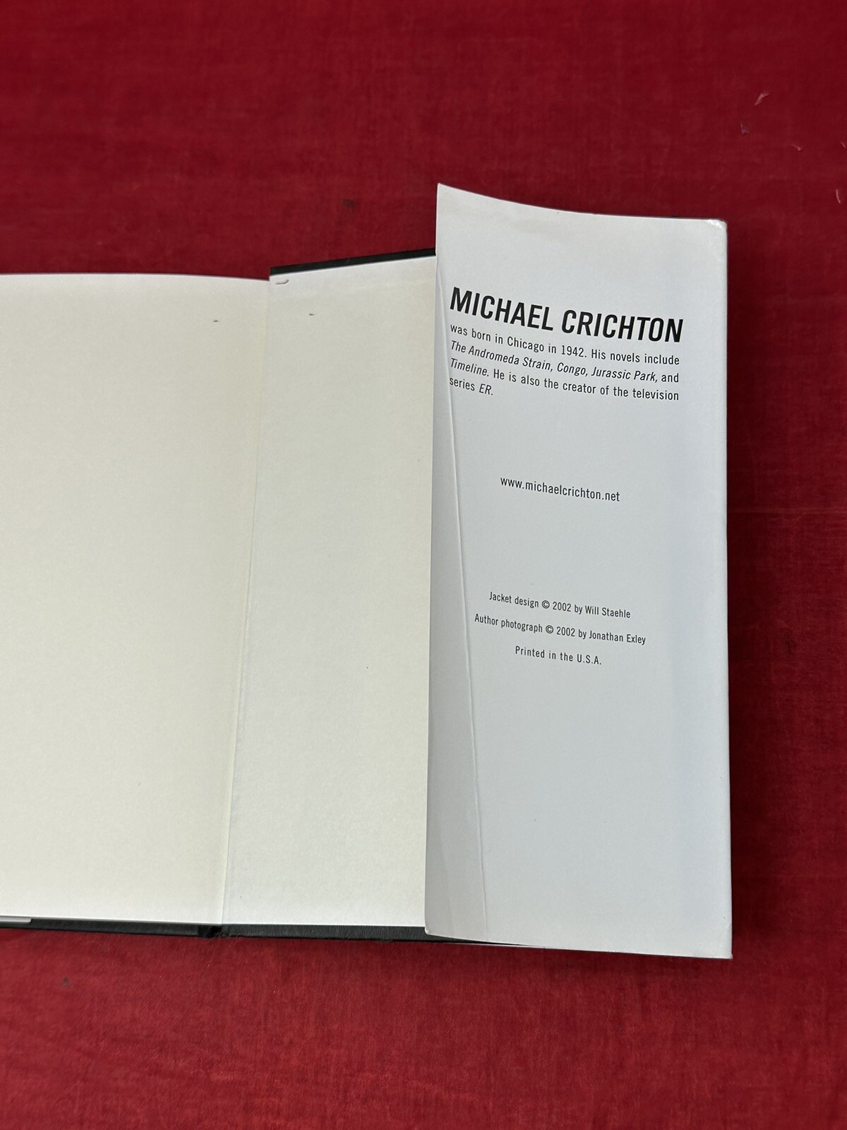 Michael Crichton – Prey VTG 2002 367 Pages Version Hardcover Book w/ Dust Jacket