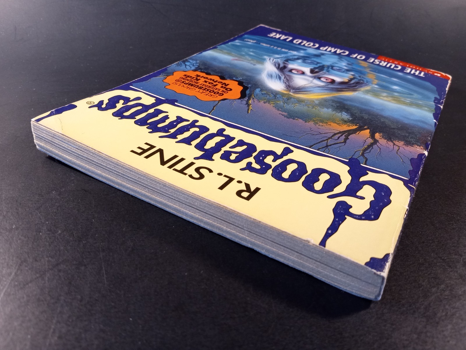 Goosebumps #56 The Curse of Camp Cold Lake Bookmark and Cards Attached 1st Print