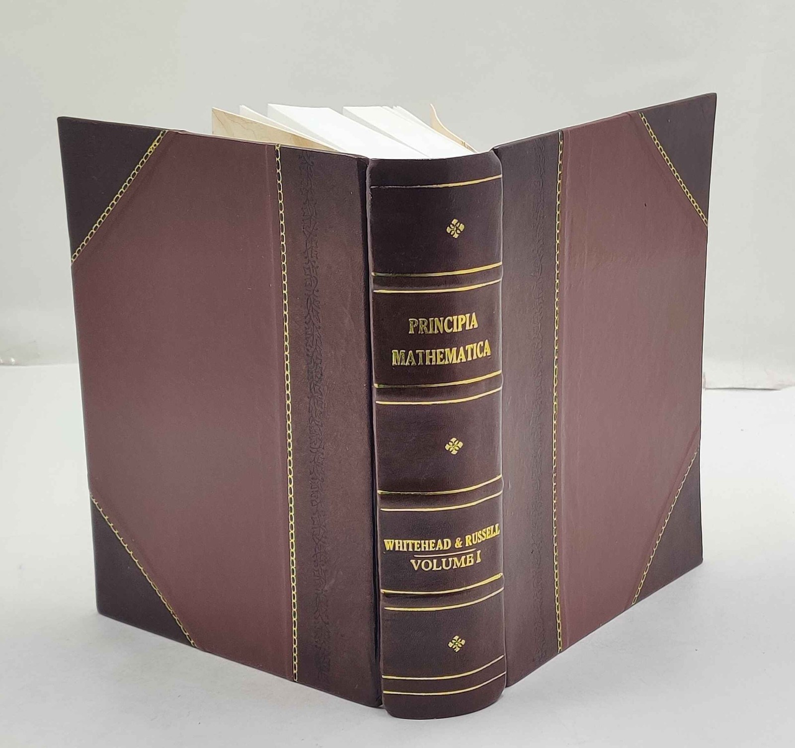 Principia Mathematica Volume 1 1910 by Whitehead A.N., Russel B. Leather Crafted