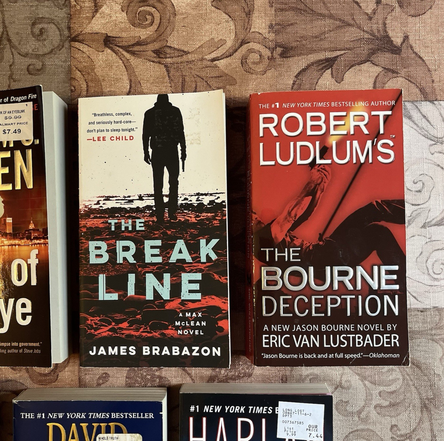 Lot of 7 Books Random Mix Suspense Crime Mystery Thriller Fiction Paperback