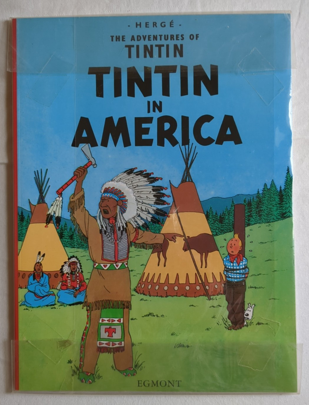 Adventures of Tintin Herge 4 Book – Moon, Black Island, America & Tibet 1968