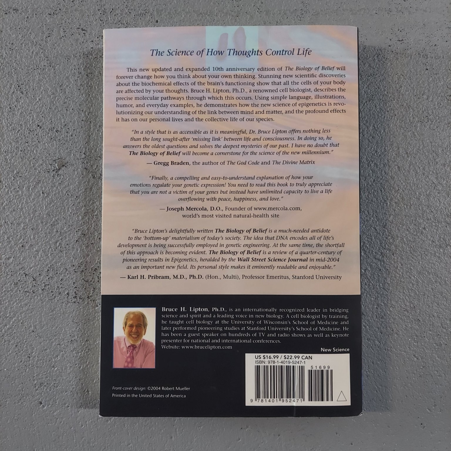 The Biology of Belief Bruce Lipton 2016 10th Anniversary Edition Hay House