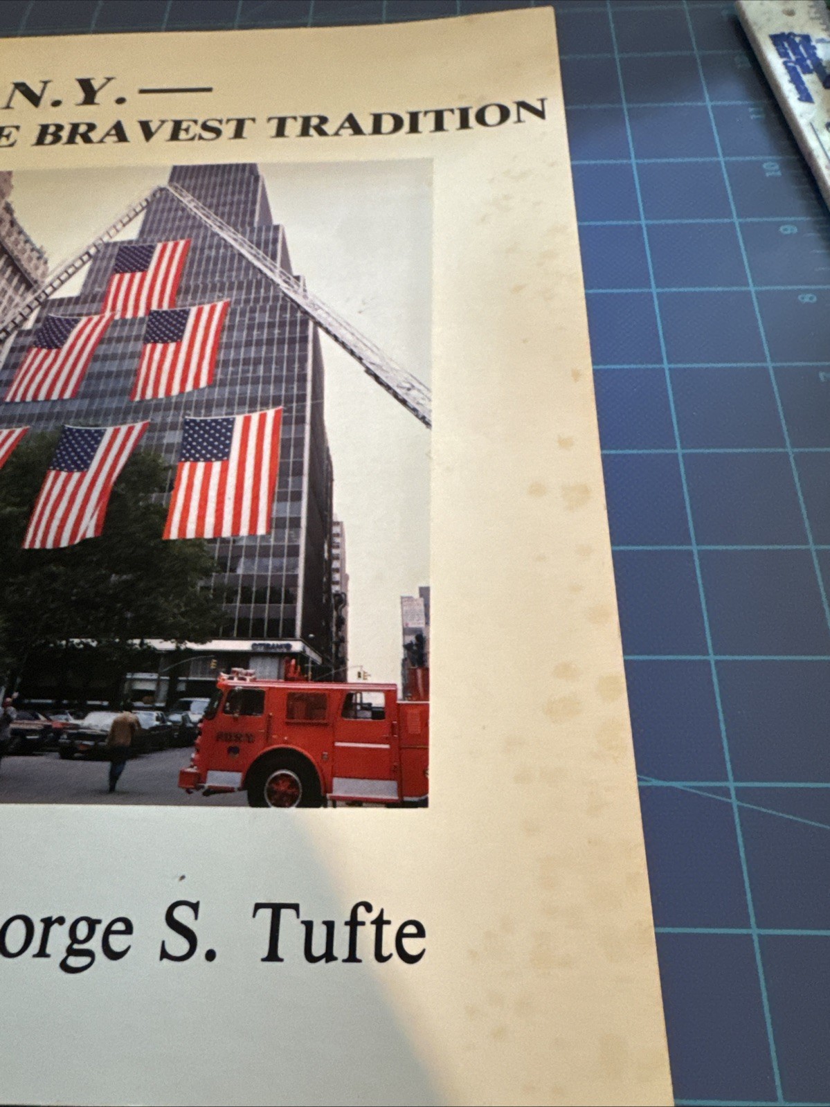 Vintage F.D.N.Y. In the Bravest Tradition Paperback By George S. Tufte, 1984