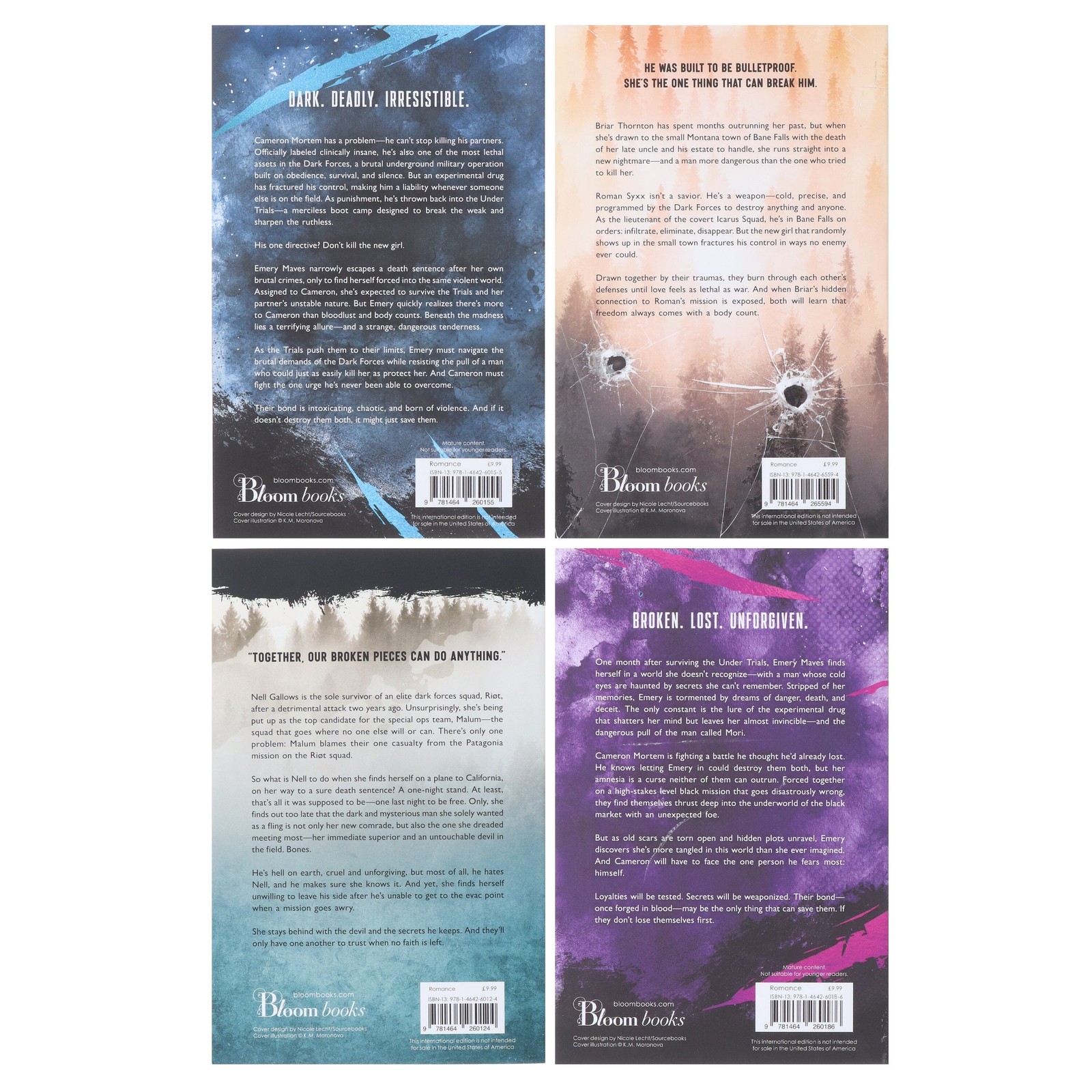 Dark Forces Series by K.M. Moronova 4 Books Set – Fic – PB