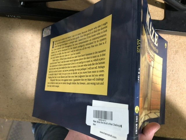Maze: Solve the World’s Most Challenging Puzzle Christopher Manson Book