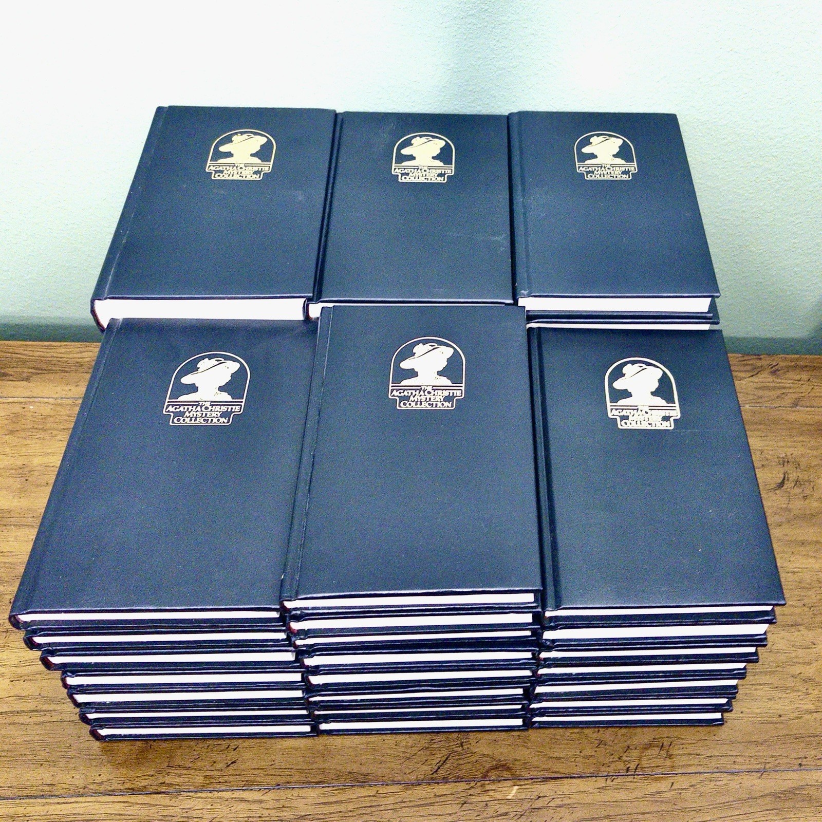 Vintage Agatha Christie Bantam Leatherette Mysteries Most Like New VG+ 73 Titles