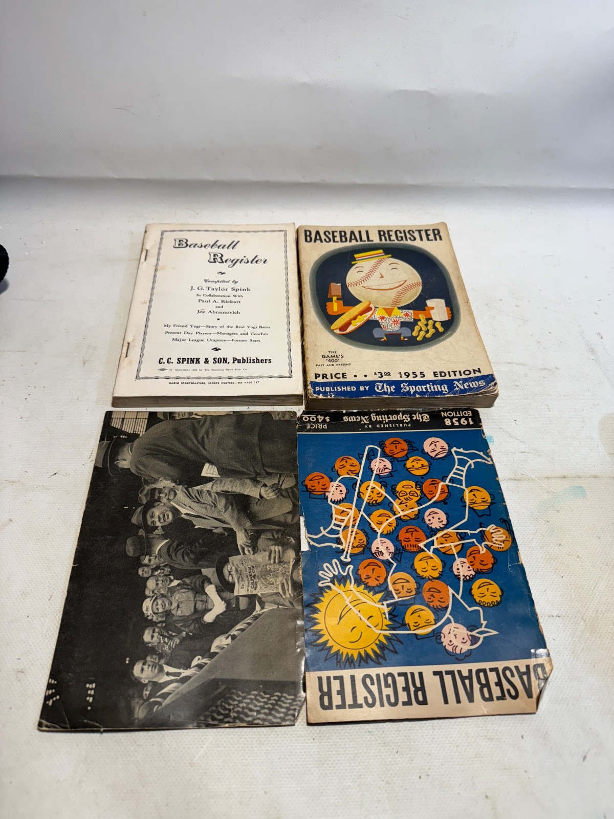 THE SPORTING NEWS BASEBALL REGISTER 336 PAGES 1958 EDITION VINTAGE
