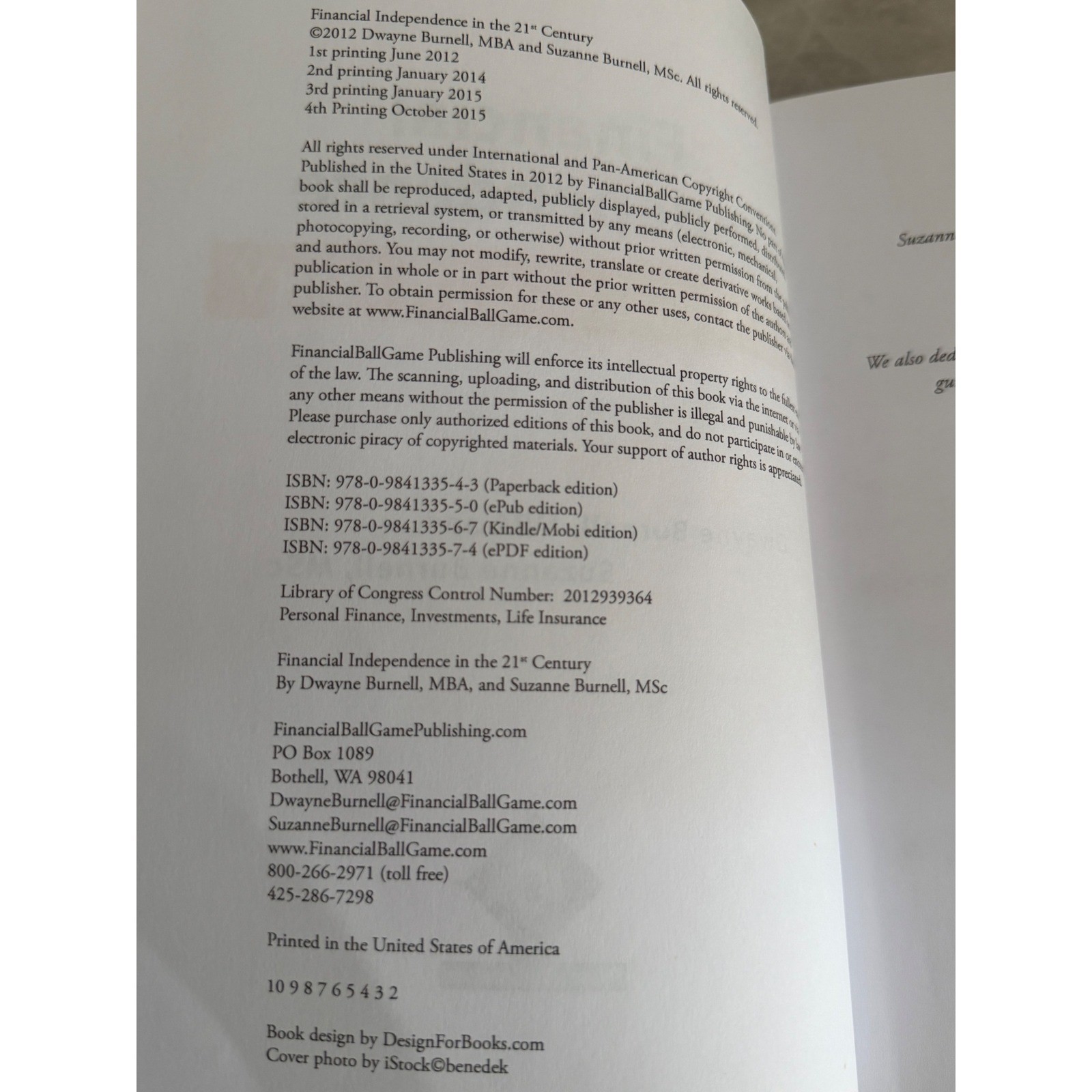 Financial Independence in the 21st Century Book Finance Paper Back