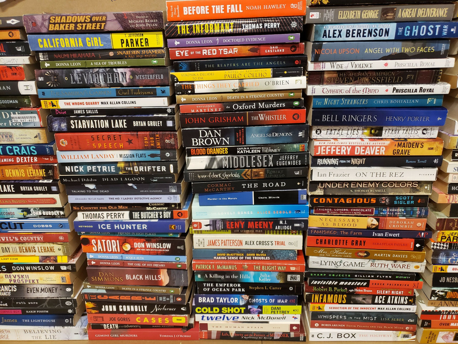 Lot of 10 Pounds Mystery Large Trade Paperback Books Suspense Thriller Crime MIX