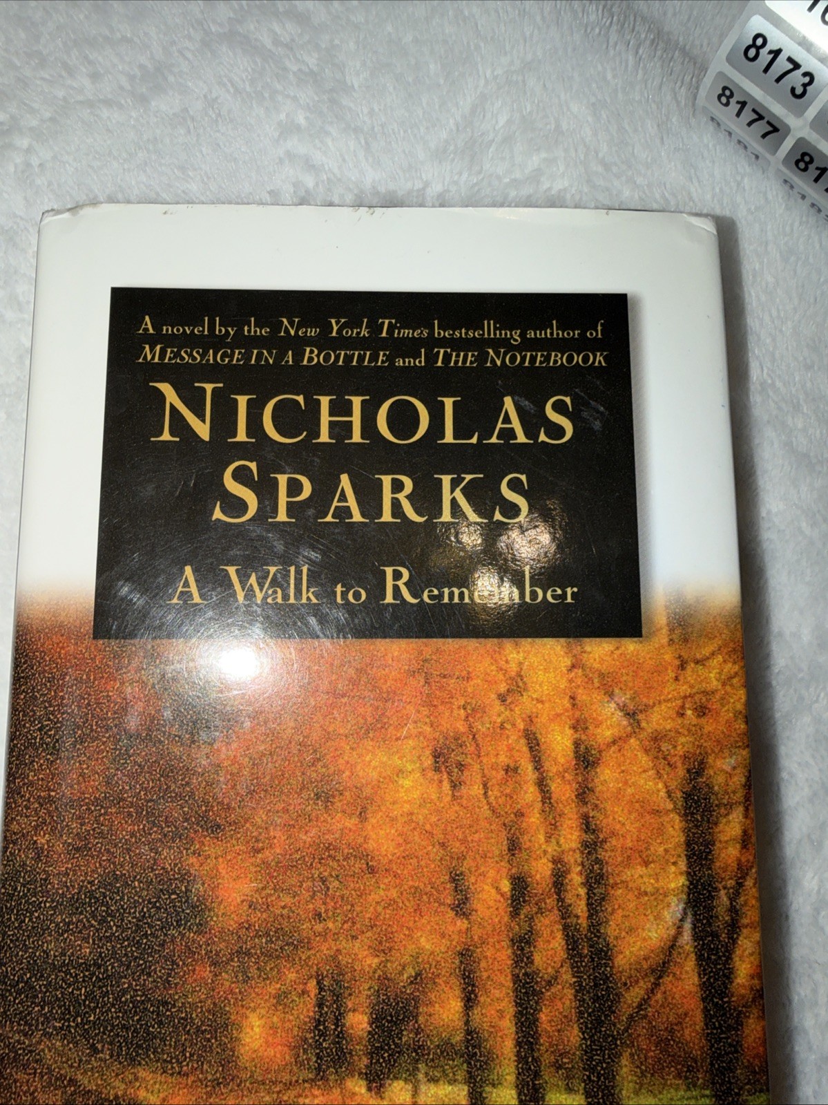 A Walk to Remember by Nicholas Sparks 1999 Hardcover Book Larger Print New