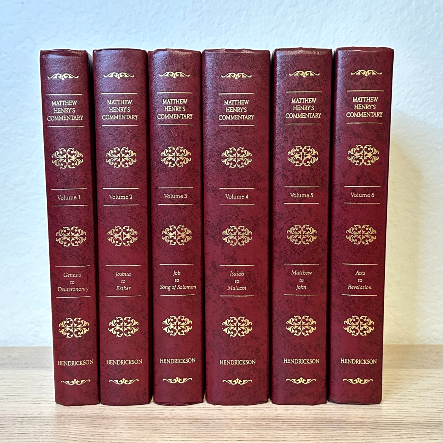 Matthew Henrys Commentary on the Whole Bible 6 Volume Set HC New Modern Edition