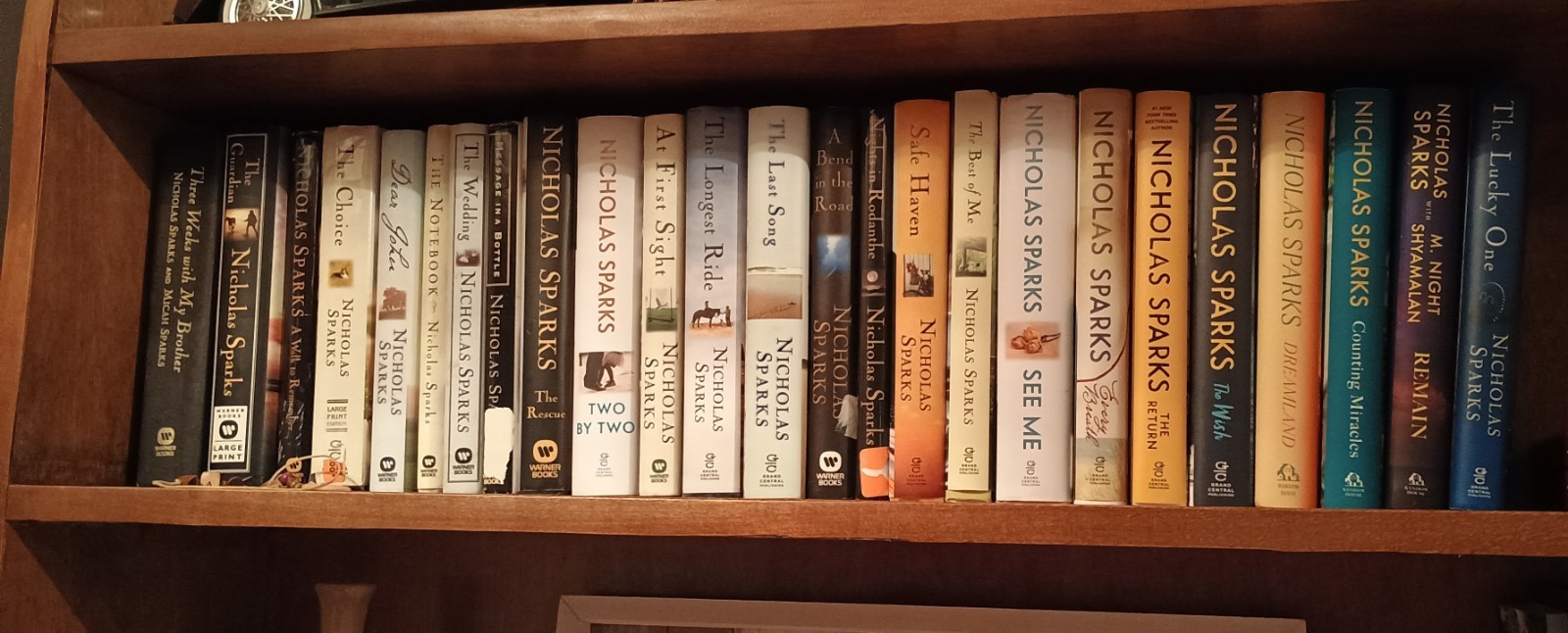 Nicholas Sparks Hardcover Book Lot Romance Fiction Novels 25 Books One Signed