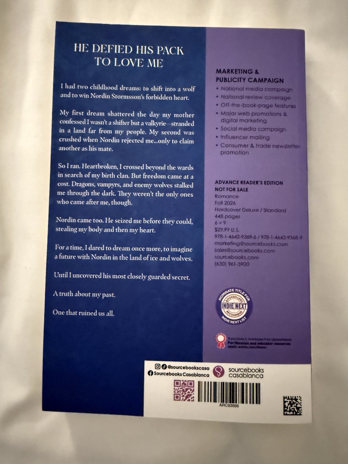 SIGNED The Ice Beyond ARC Advanced Reader’s Copy Olivia Wildenstein NEW UNREAD
