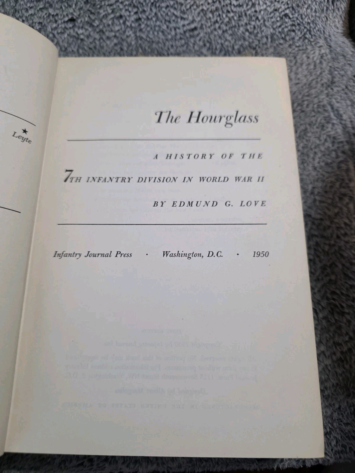 History of the 7th Infantry Division in World War II Edmund Love HC Book
