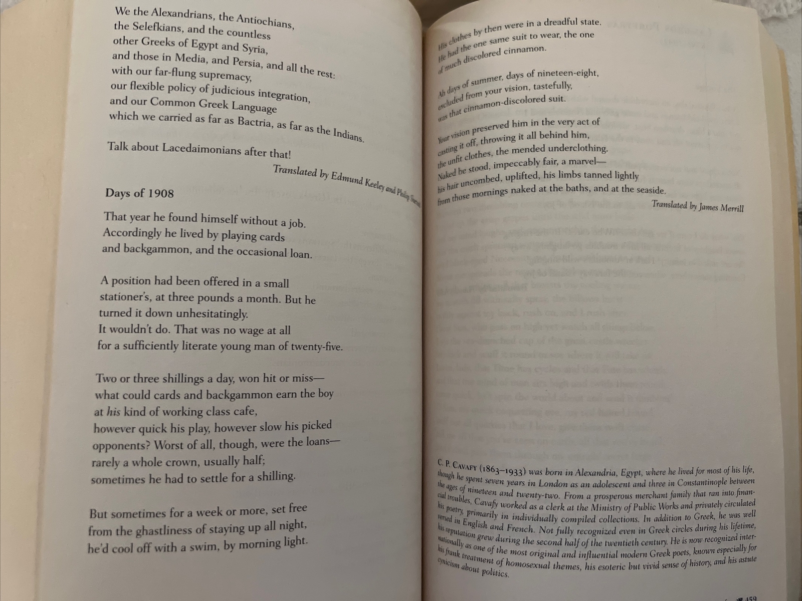 The GREEK POETS Homer to the Present ~ Large Trade Paperback ~ 2010 ~ 692 Pages