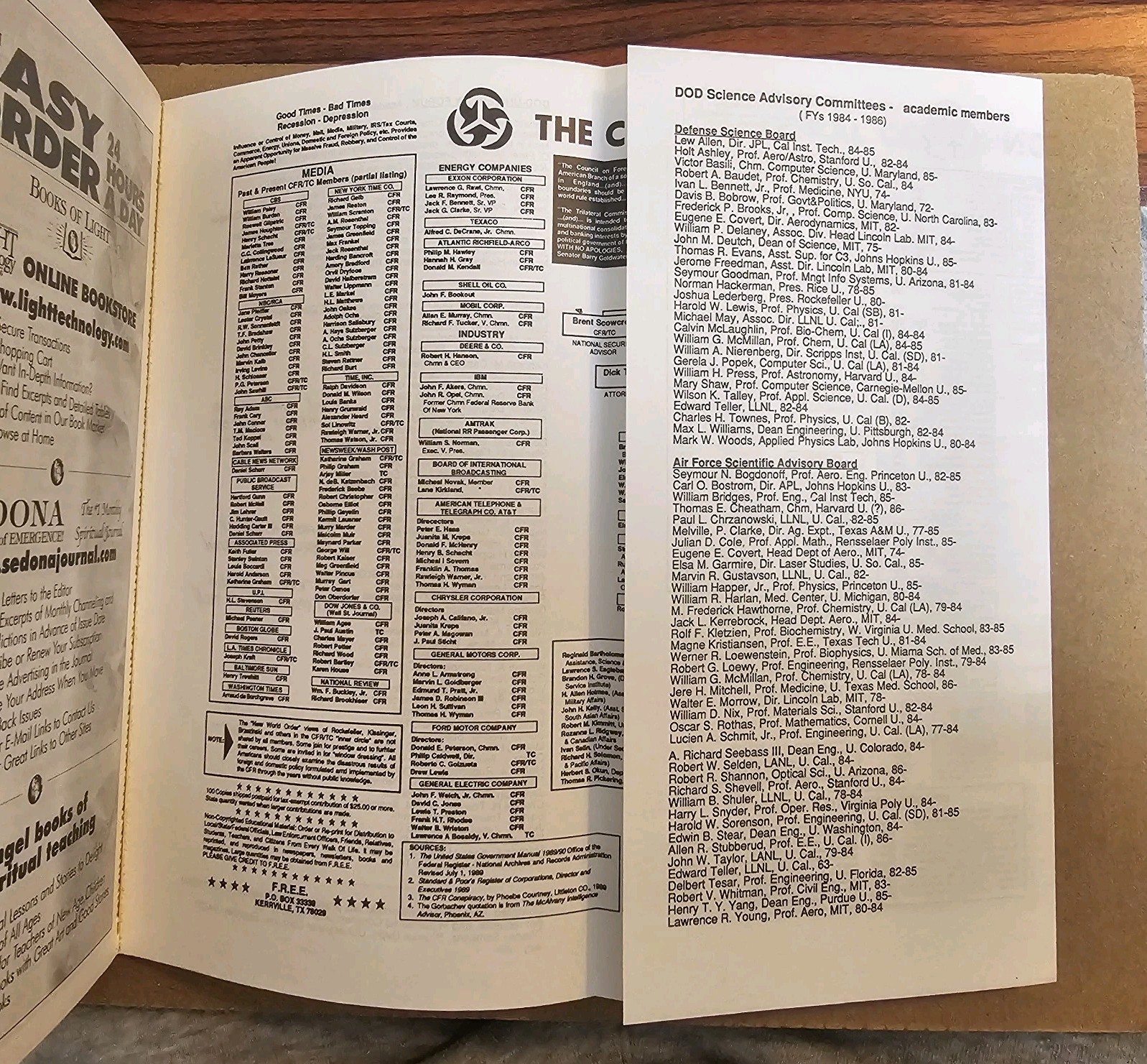 Behold a Pale Horse William Cooper UNREVISED 1991 500p Protocols Of Zion CFR NWO