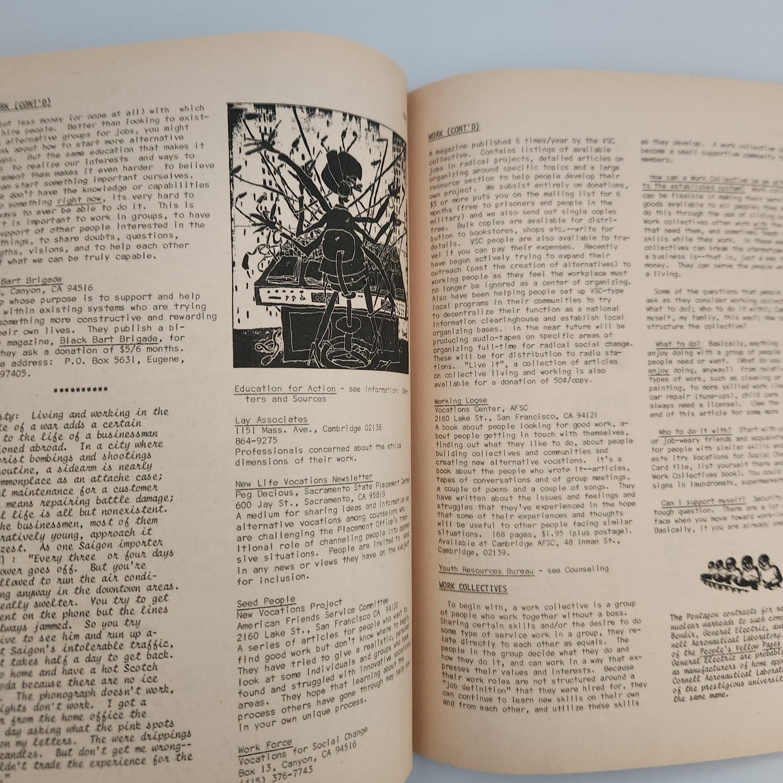 People’s Yellow Pages 1973 Boston Cambridge Hippies Counterculture Radical Work
