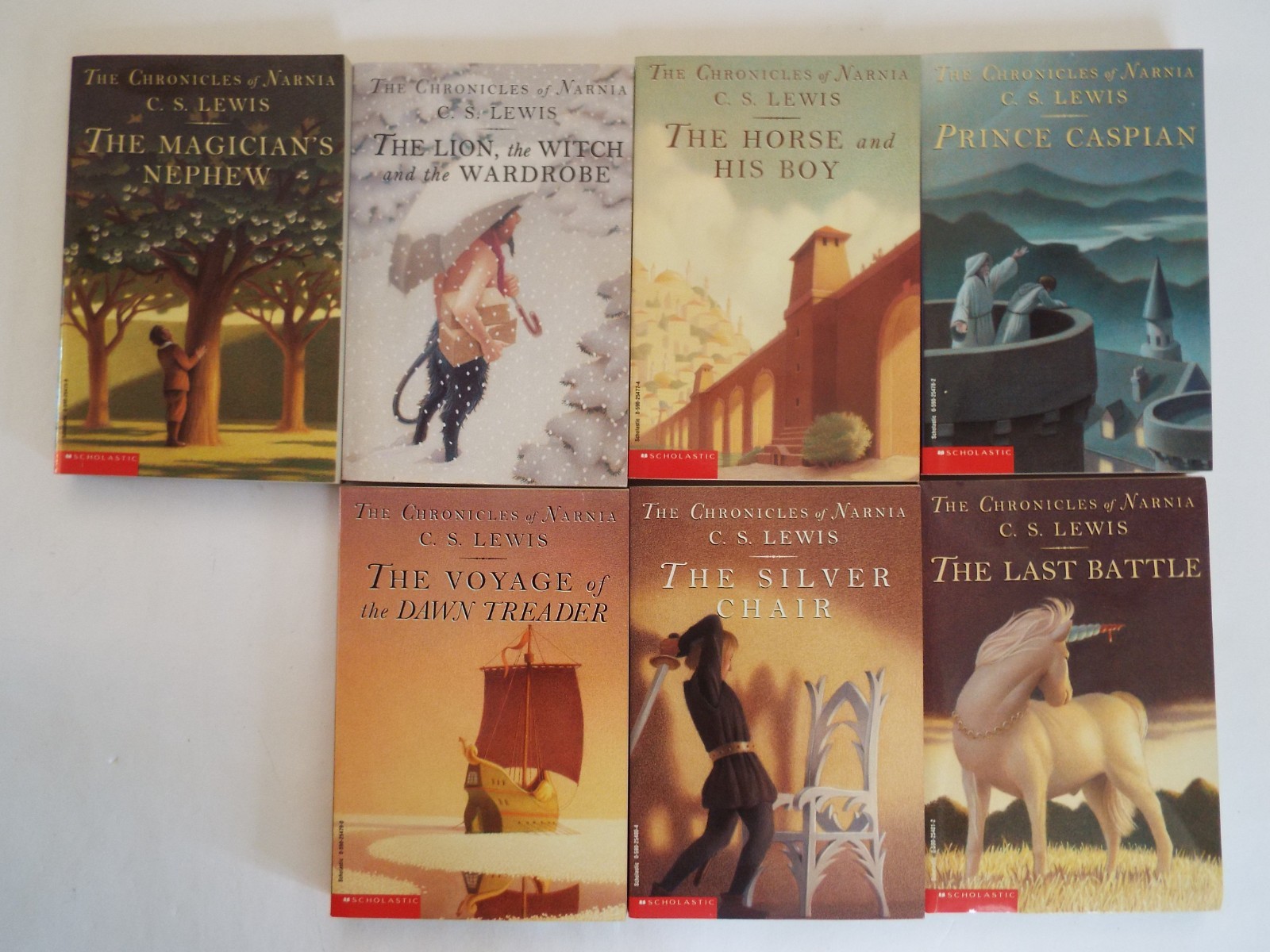 Lot 1-7 The Chronicles of Narnia Movie Tie-In 7-Book Box Set Complete C.S. Lewis