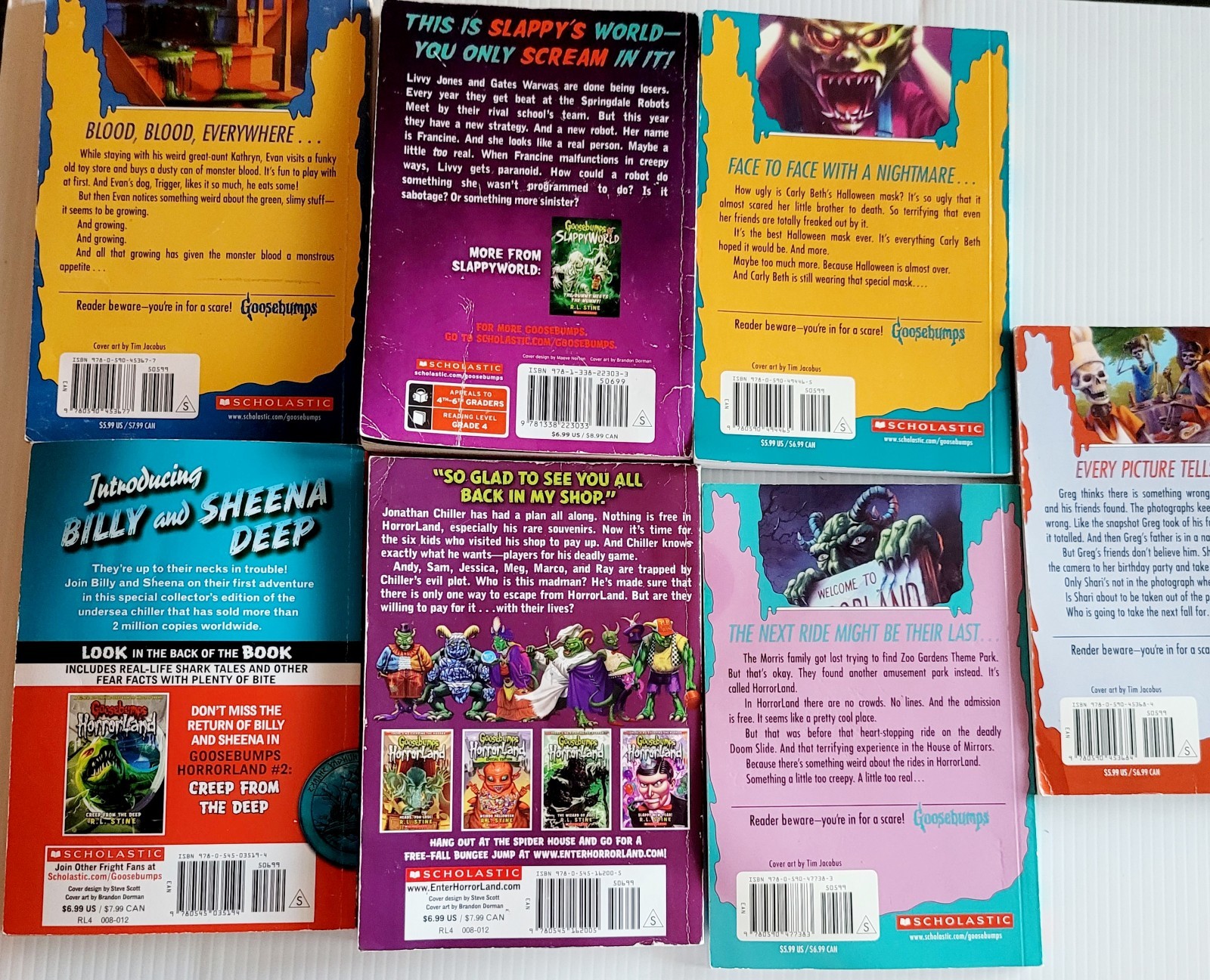 Lot of 15 Goosebumps Books Mixed Lot R.L. Stine