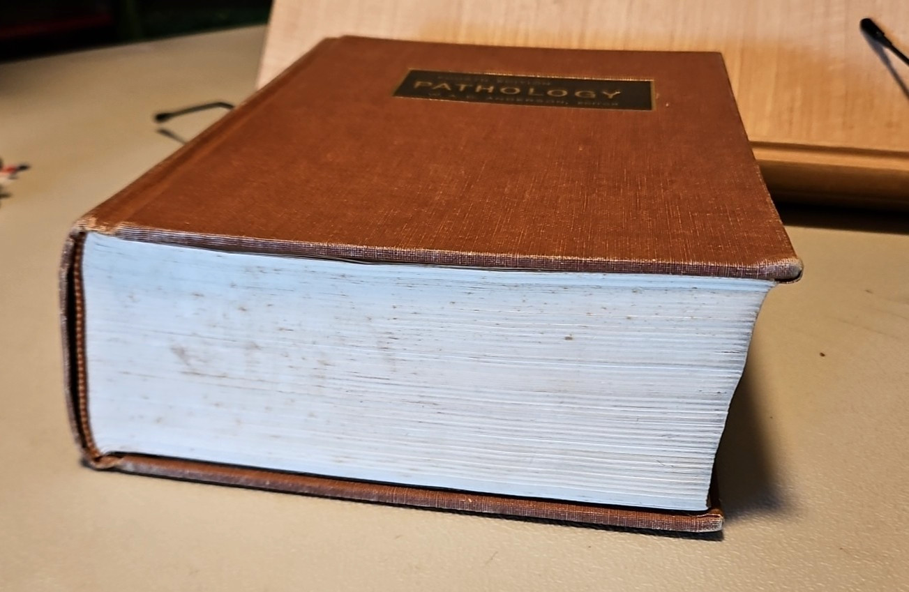 Pathology by W.A.D. Anderson 4th Edition HC Mosby 1961