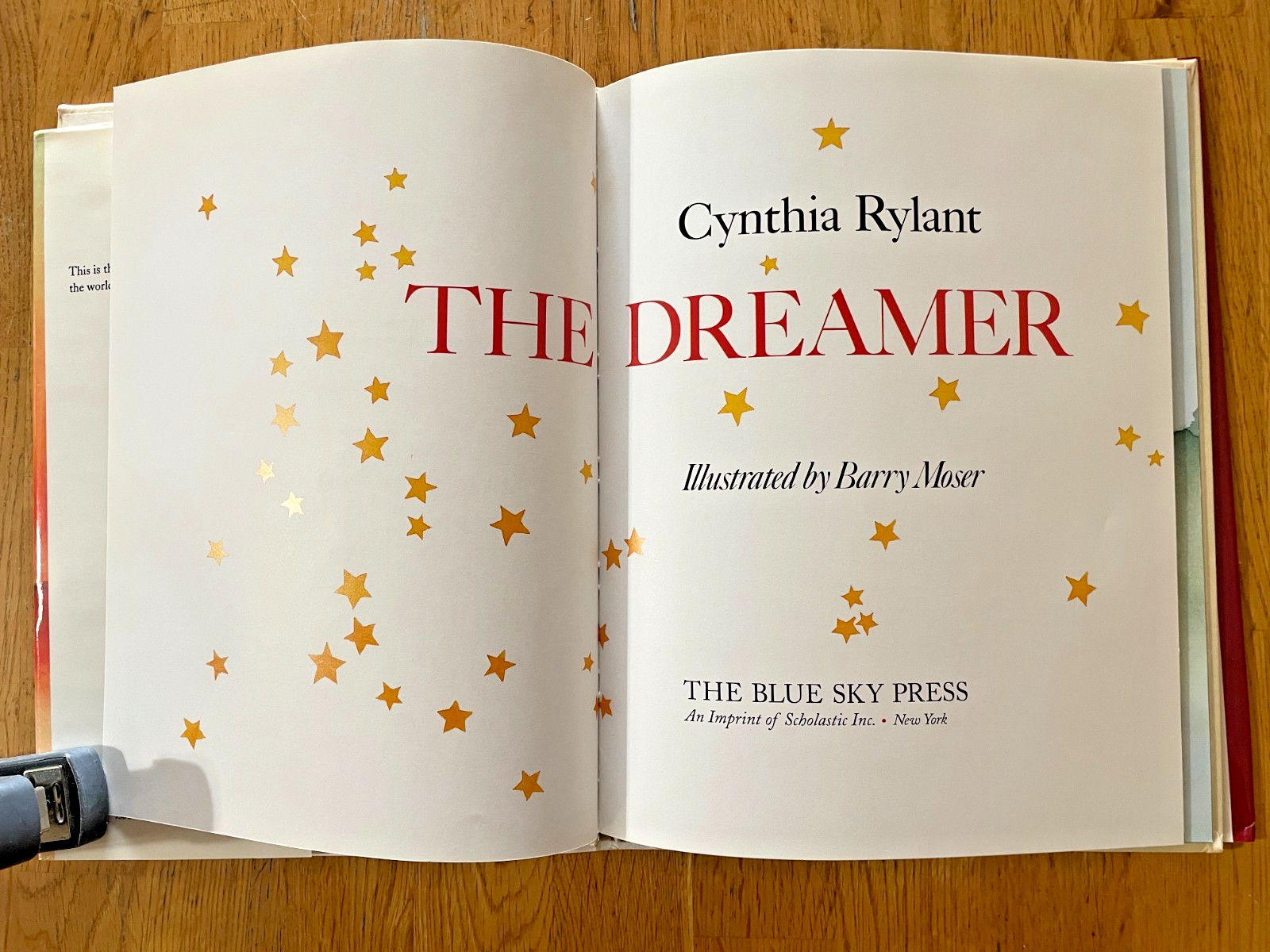 THE DREAMER Cynthia Rylant Barry Moser creation HBDJ 1993 First Edition Like NEW