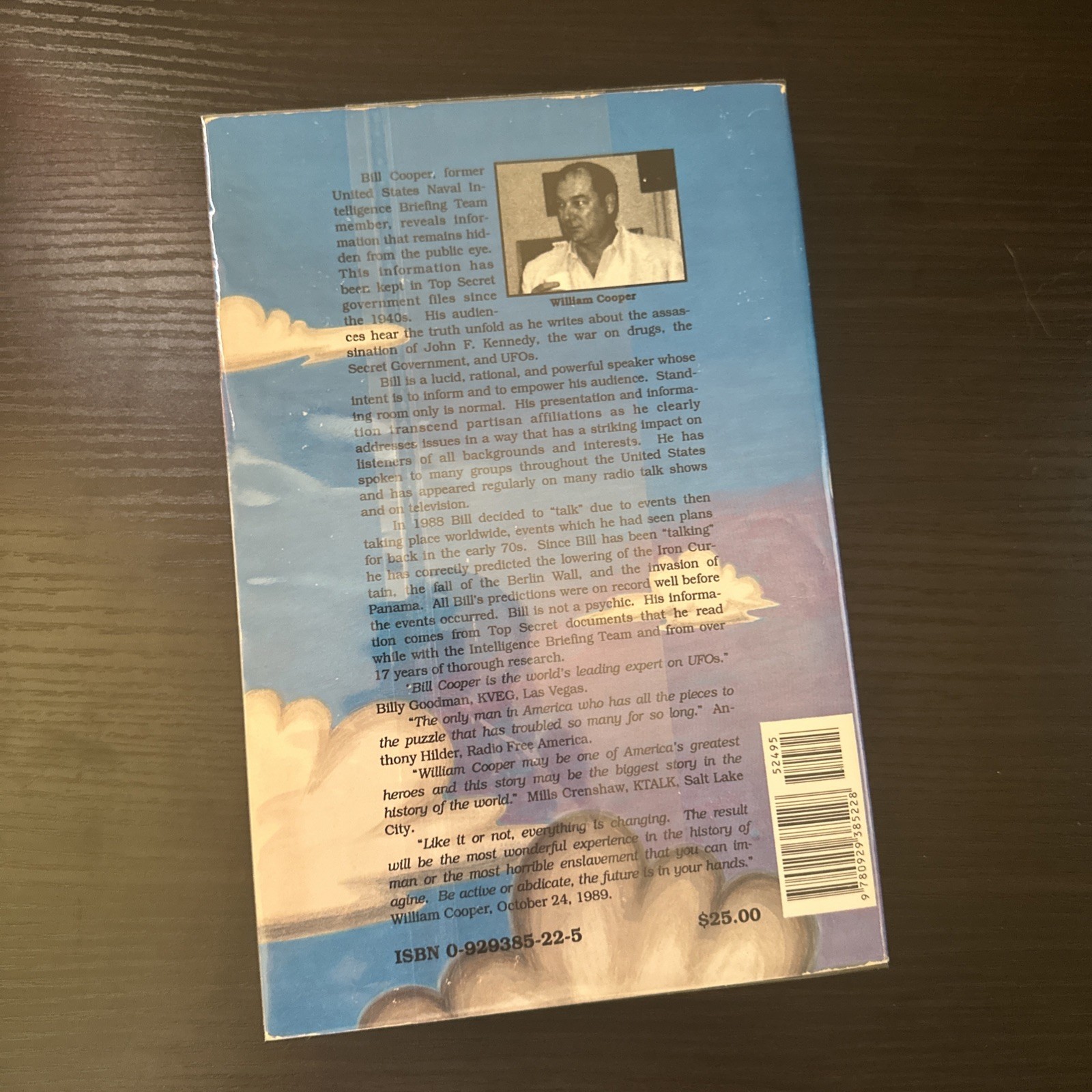 Behold a Pale Horse 1991 William Bill Cooper 500p UNREVISED Protocol of Zion CFR