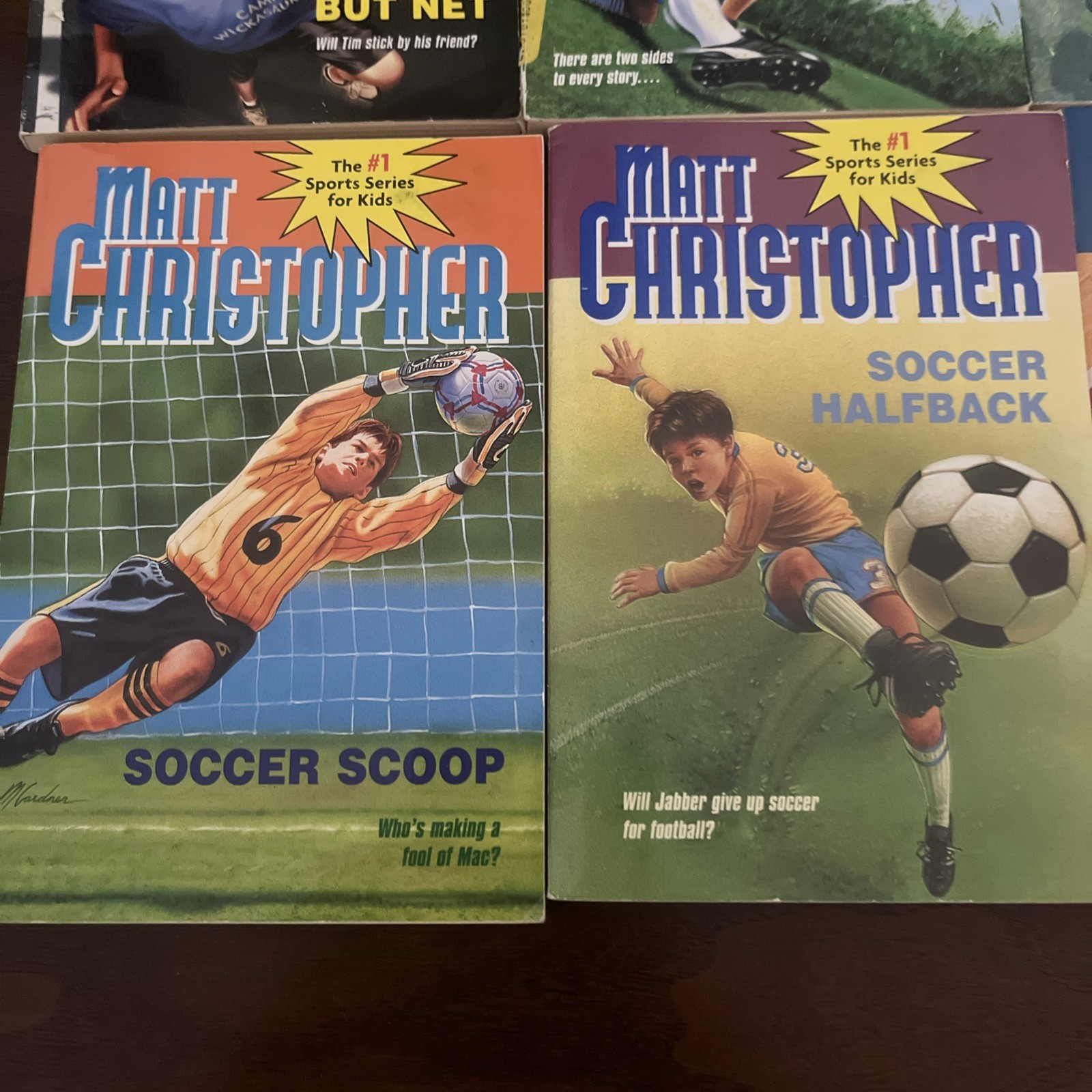 Vtg Matt Christopher Sports Book Lot Of 6 Soccer Basketball