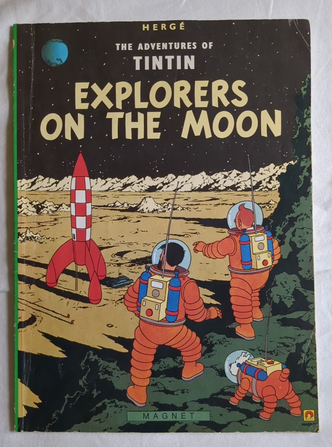 Adventures of Tintin Herge 4 Book – Moon, Black Island, America & Tibet 1968