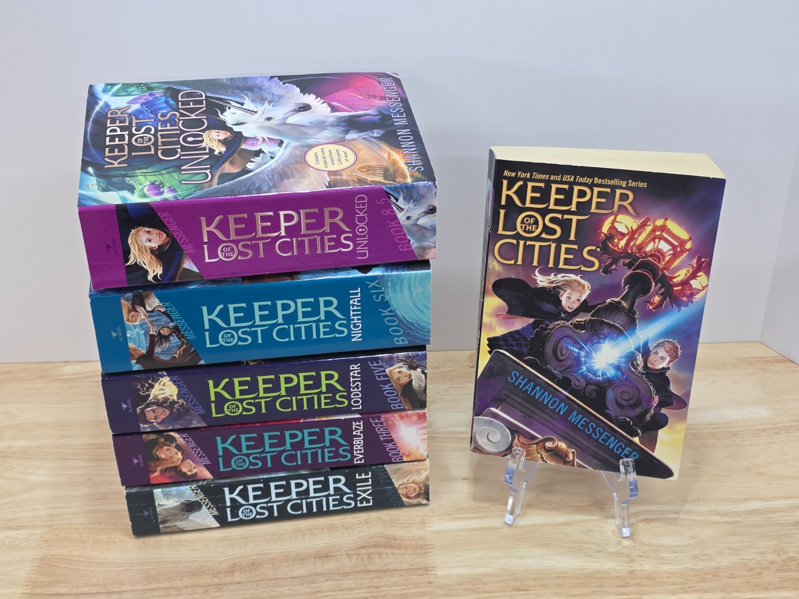 Keeper of the Lost Cities 6 Books Set by Shannon Messenger (#1,2,3,5,6 & 8.5)