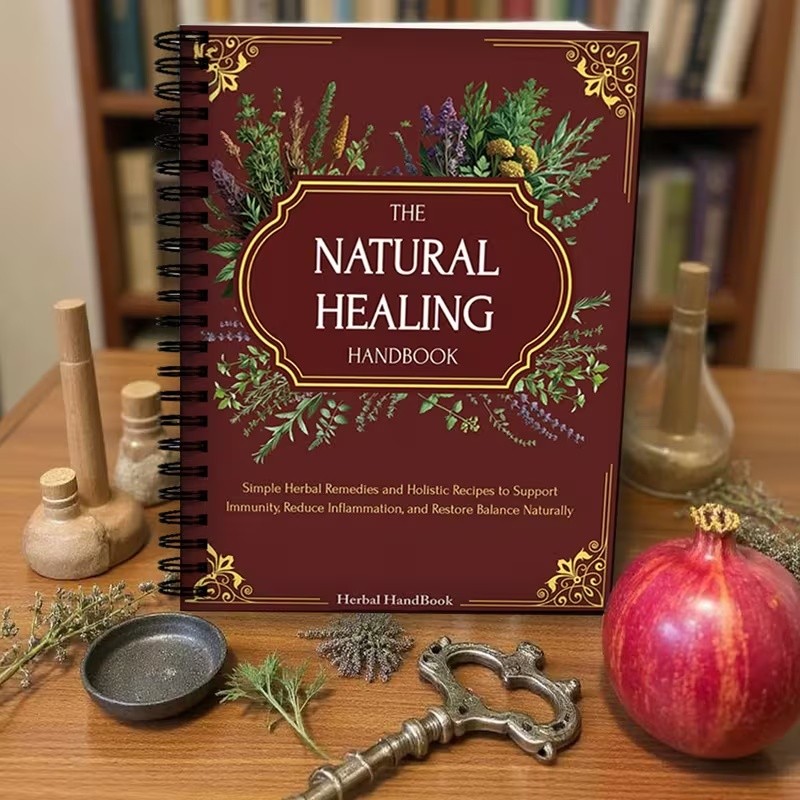 Spiral-bound Natural Healing Handbook Herbal Encyclopedia & Plant Guide Notebook