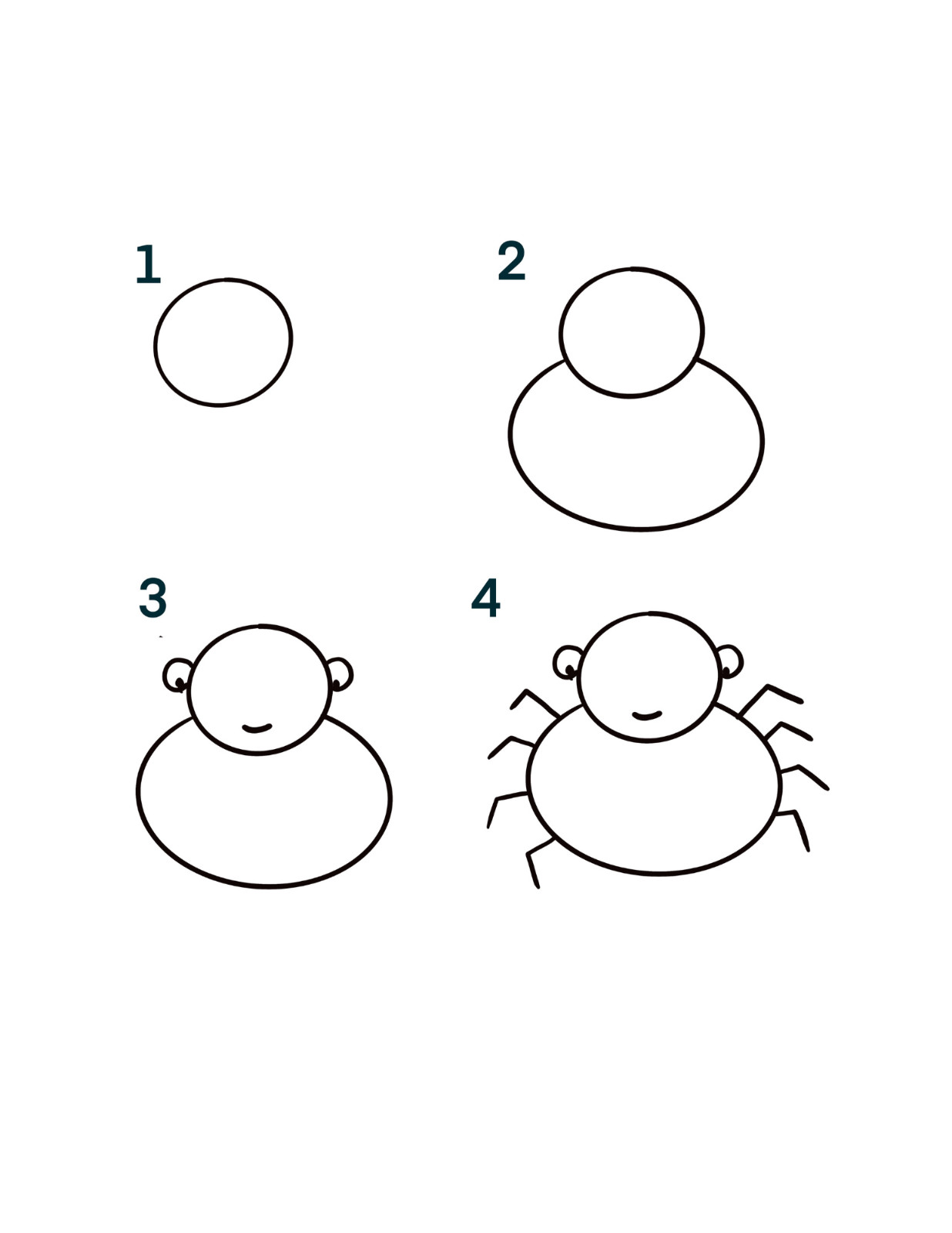 How to Draw for Kids ages 4-8 Simple Step by Step How to Draw Animals